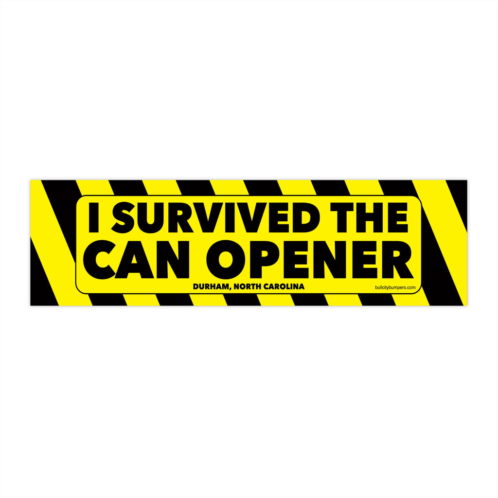 Stickers -  I Survived the Can Opener